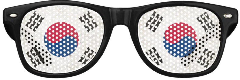 South Korea Flag Glasses